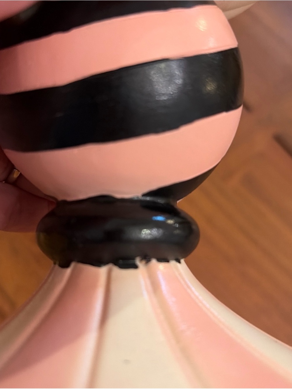 Toil & Trouble Pink Pumpkin Candy Bowl Whimsical Pastel Halloween Pedestal Rare - Picture 15 of 16